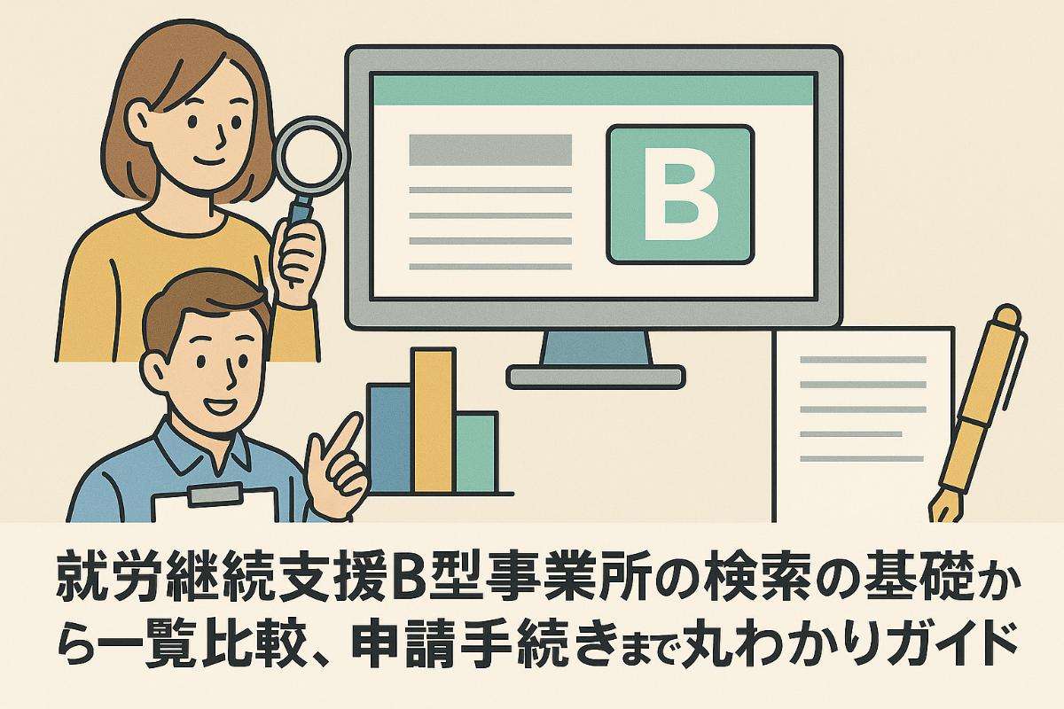 就労継続支援b型事業所検索の基礎から一覧比較や申請手続きまで丸わかりガイド